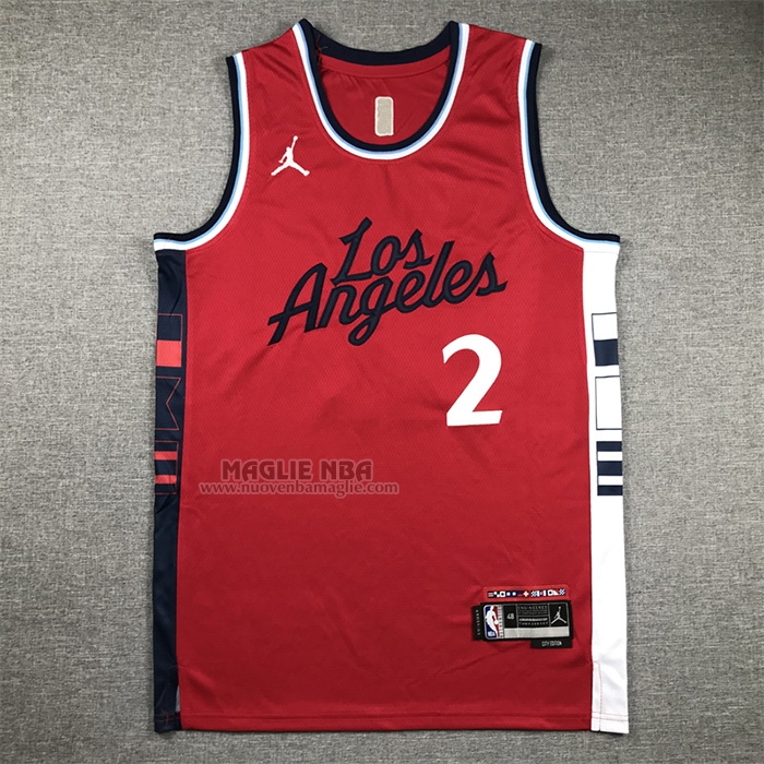 Maglia
 Kawhi Leonard NO 2 Los Angeles Clippers Statement 2024-25 Rosso
